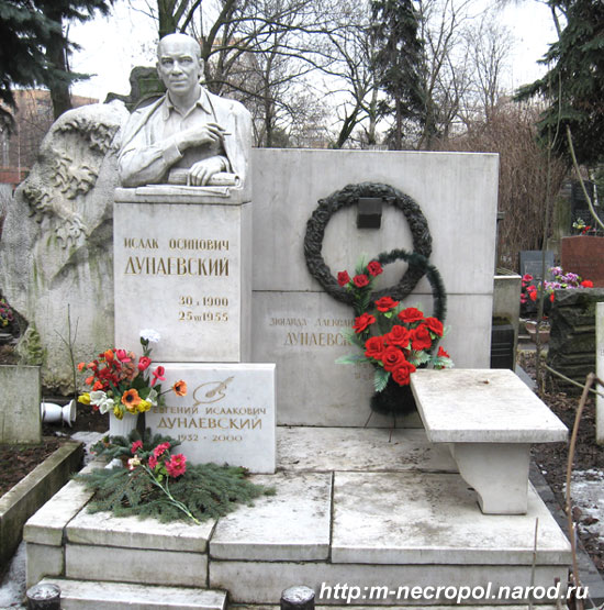 могила И. Дунаевского, фото Двамала, вар. 2008 г.