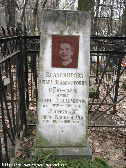 могила Бориса Владимирова, фото Двамала, вар. 2008 г.